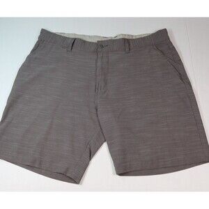 RonJon Surf Shop Men's Board Shorts Sz 38 Gray/Brown Swimsuit Swim Trunks Shorts